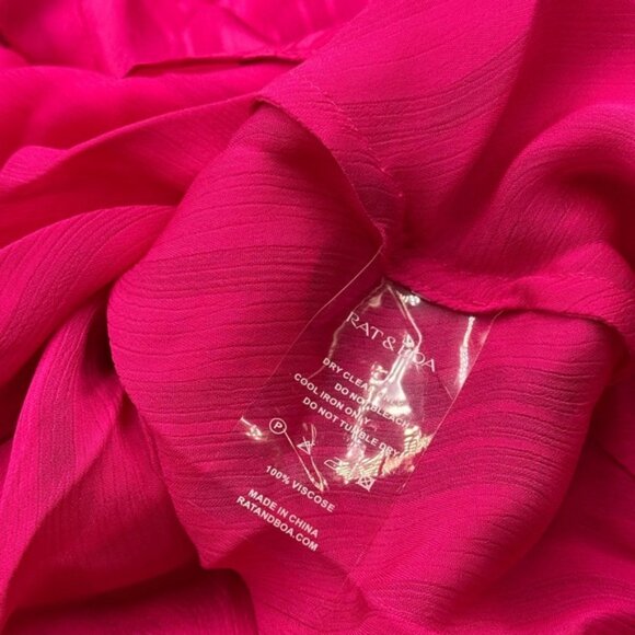 🆕 RAT & BOA 🧿 NWOT Cerise Maxi Dress, Pink, Sz L - US 8 - Picture 15 of 15